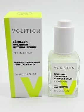 Volition Sémillon Overnight Retinol Facial Serum 35ml NEW! FULL SIZE!